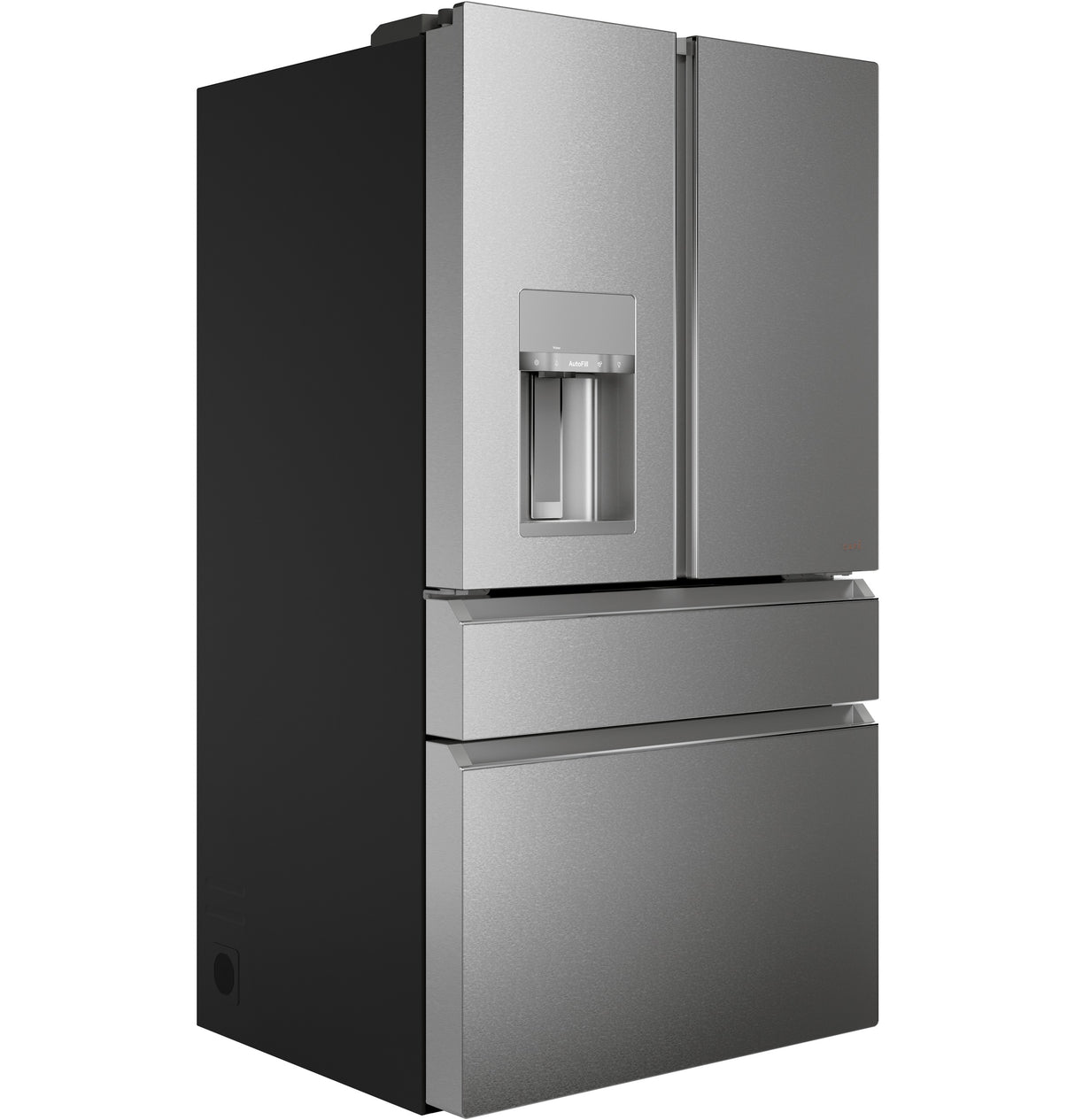 Caf(eback)(TM) ENERGY STAR(R) 27.8 Cu. Ft. Smart 4-Door French-Door Refrigerator in Platinum Glass - (CVE28DM5NS5)