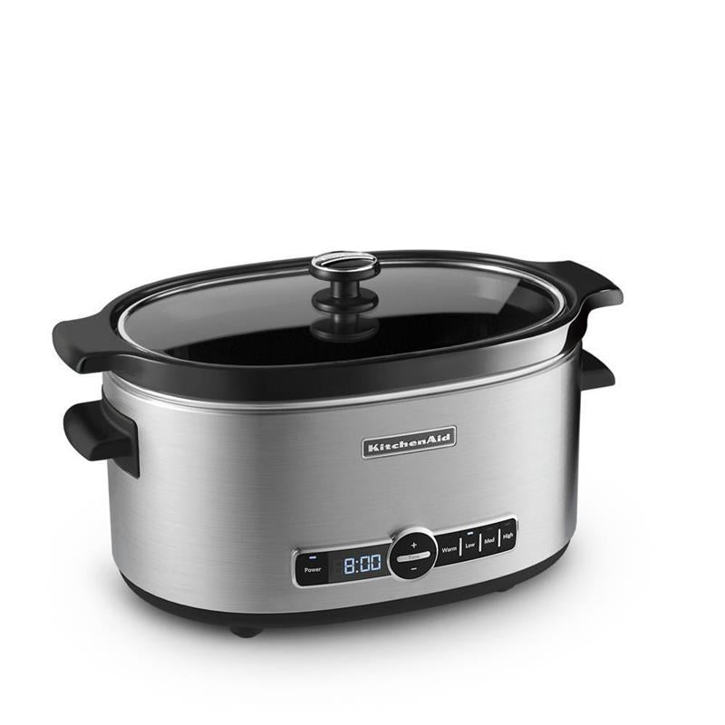 6-Quart Slow Cooker with Solid Glass Lid - (KSC6223SS)