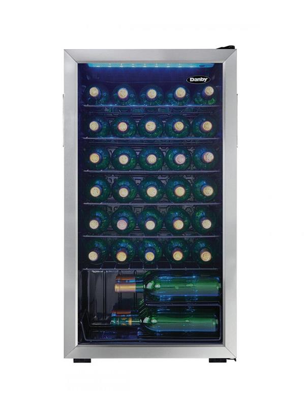 Danby 36 Bottle Free-Standing Wine Cooler in Stainless Steel - (DWC036A1BSSDB6)
