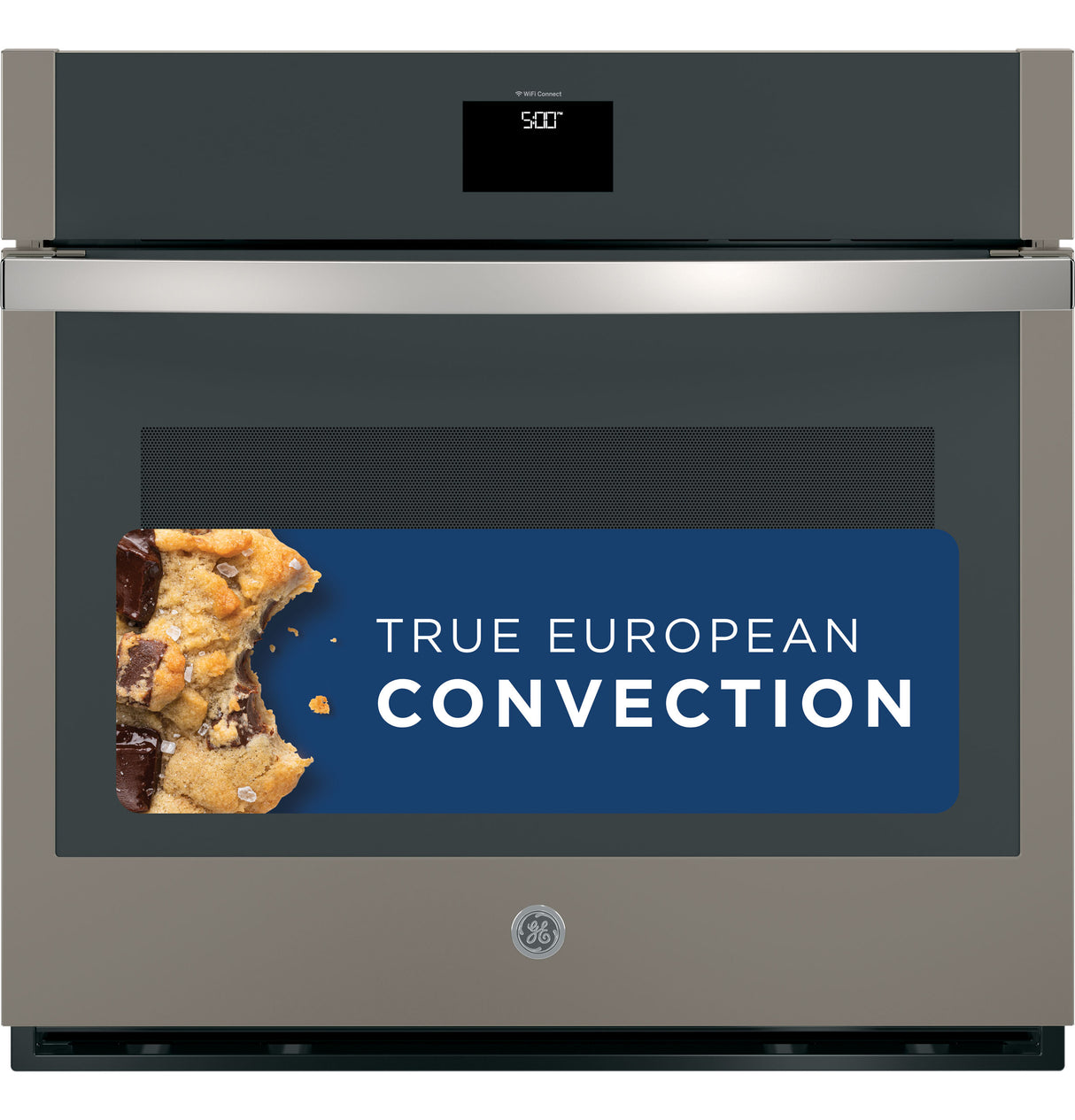 GE(R) 30" Smart Built-In Self-Clean Convection Single Wall Oven with Never Scrub Racks - (JTS5000ENES)