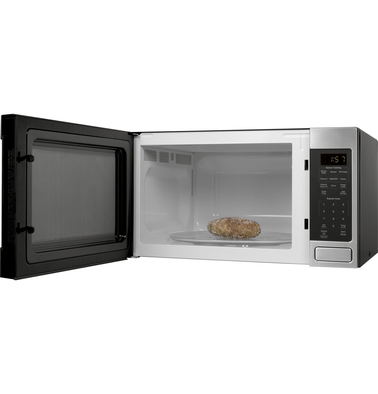 GE(R) 1.6 Cu. Ft. Countertop Microwave Oven - (JES1657SMSS)