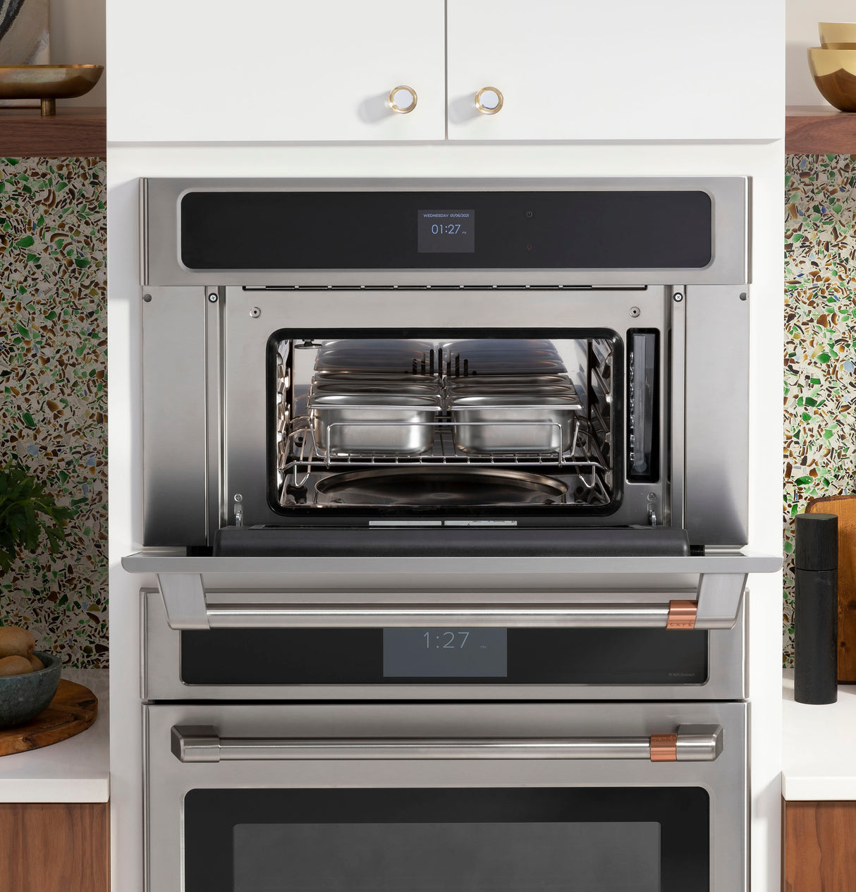 Caf(eback)(TM) 30" Pro Convection Steam Oven - (CMB903P2NS1)