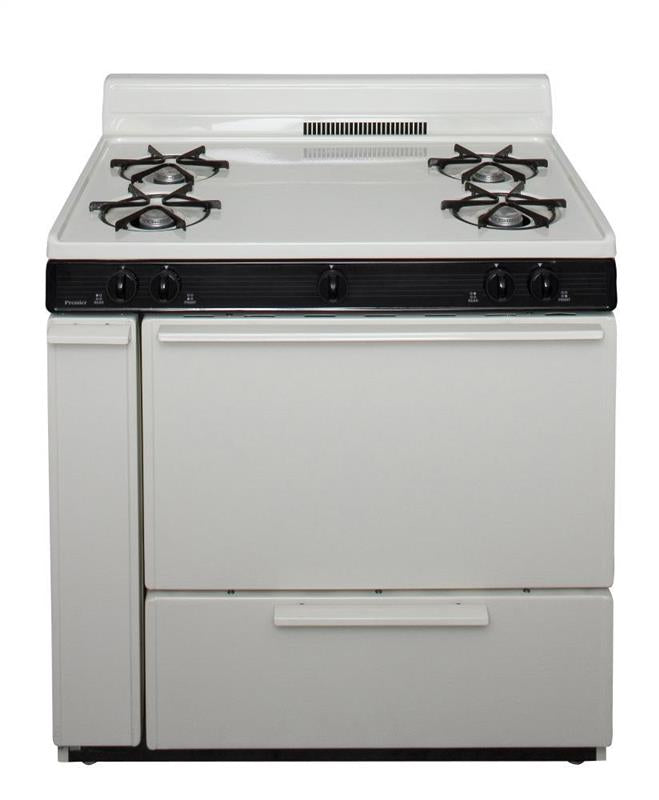 36 in. Freestanding Battery-Generated Spark Ignition Gas Range in Biscuit - (BLK100TP)
