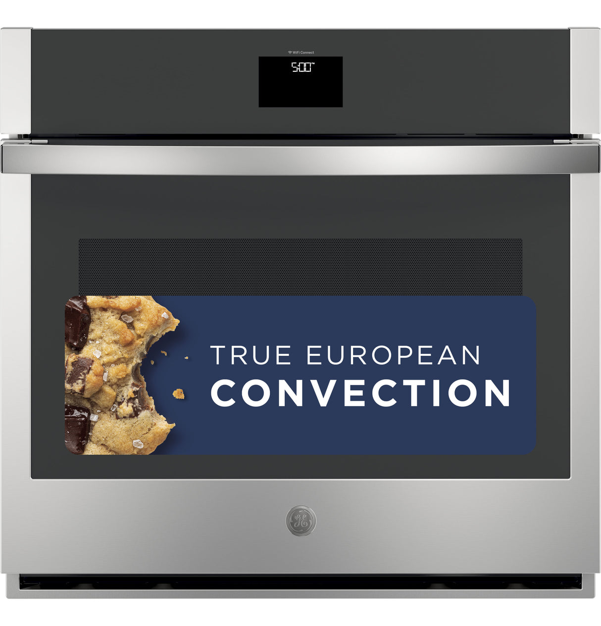 GE(R) 30" Smart Built-In Self-Clean Convection Single Wall Oven with Never Scrub Racks - (JTS5000SNSS)