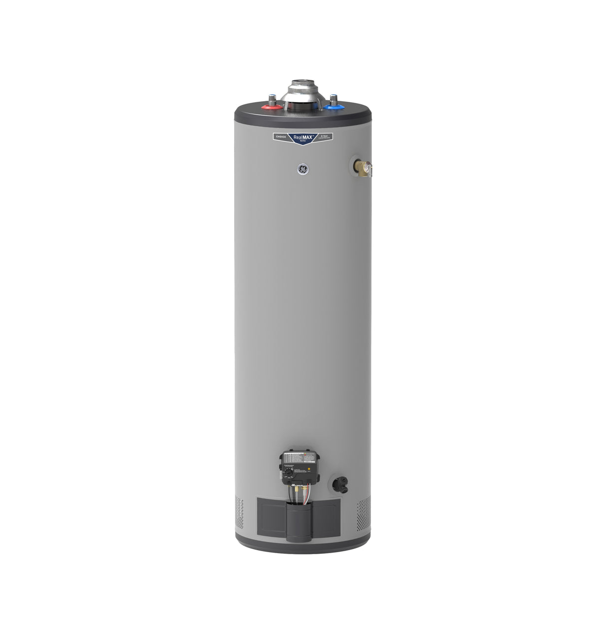 GE RealMAX Choice 30-Gallon Tall Natural Gas Atmospheric Water Heater - (GG30T08BXR)