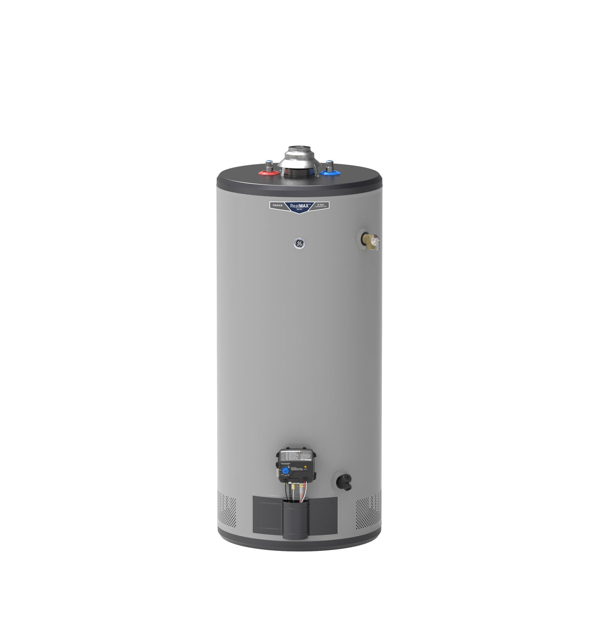 GE RealMAX Choice 40-Gallon Short Liquid Propane Atmospheric Water Heater - (GP40S08BXR)
