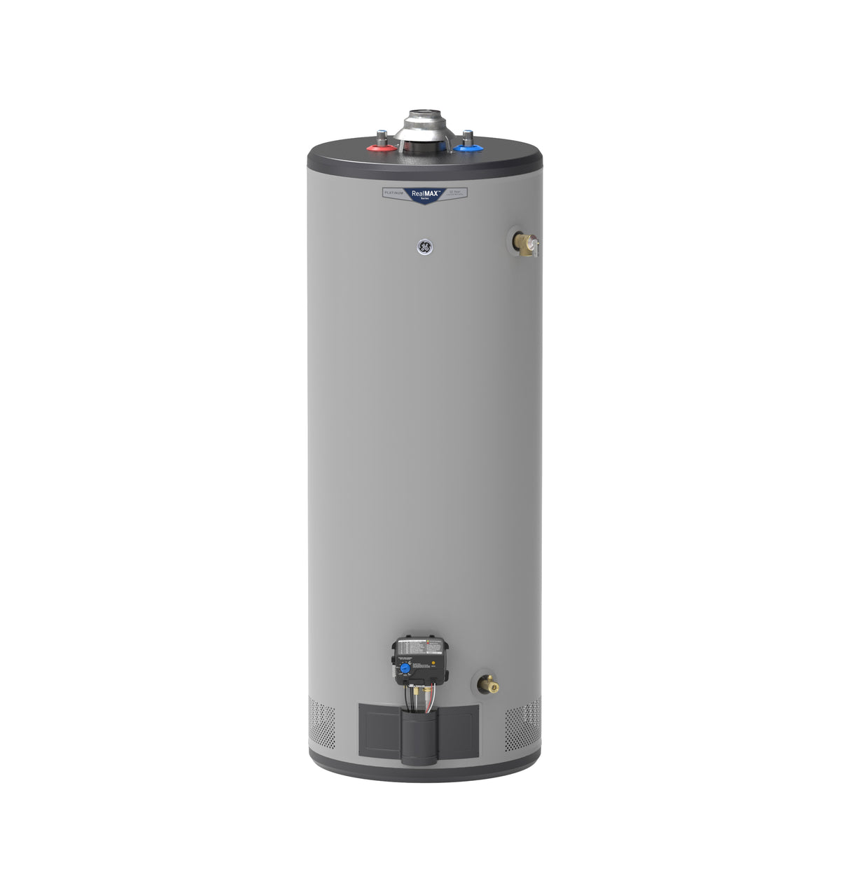 GE RealMAX Platinum 50-Gallon Tall Liquid Propane Atmospheric Water Heater - (GP50T12BXR)